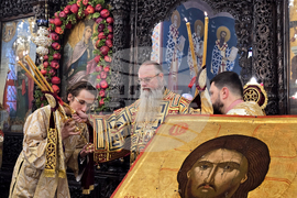 Пловдив - освещаване на чудотворната икона на Света Богородица Победоносна - лития около храм „Св.вмчца Марина“