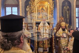 Пловдив - освещаване на чудотворната икона на Света Богородица Победоносна - лития около храм „Св.вмчца Марина“