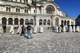 Патриарх Даниил - катедрала „Св. Александър Невски“ - богослужение