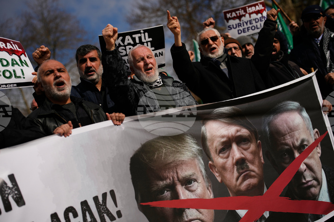 APTOPIX Turkey Iran US Israel Protests