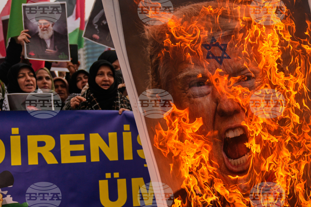 APTOPIX Turkey Iran US Israel Protests