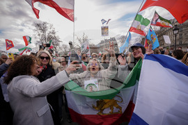 France Iran US Israel Protests