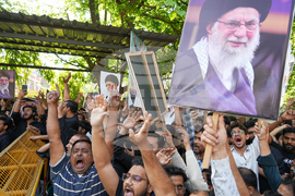 APTOPIX India US Israel Iran Protest