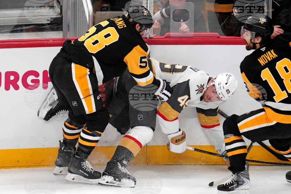 Golden Knights Penguins Hockey