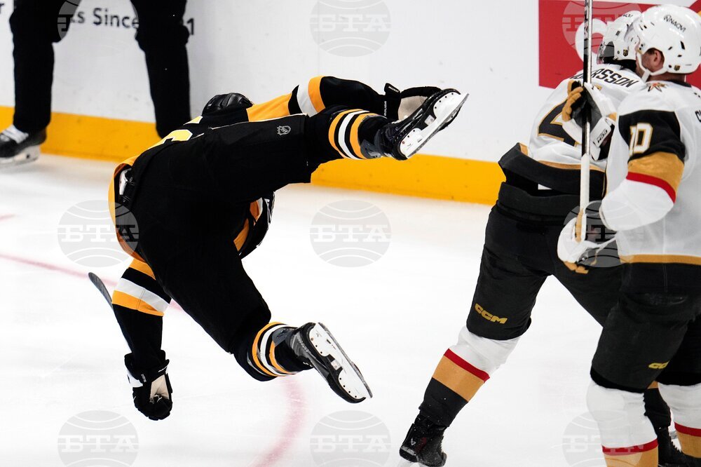 Golden Knights Penguins Hockey