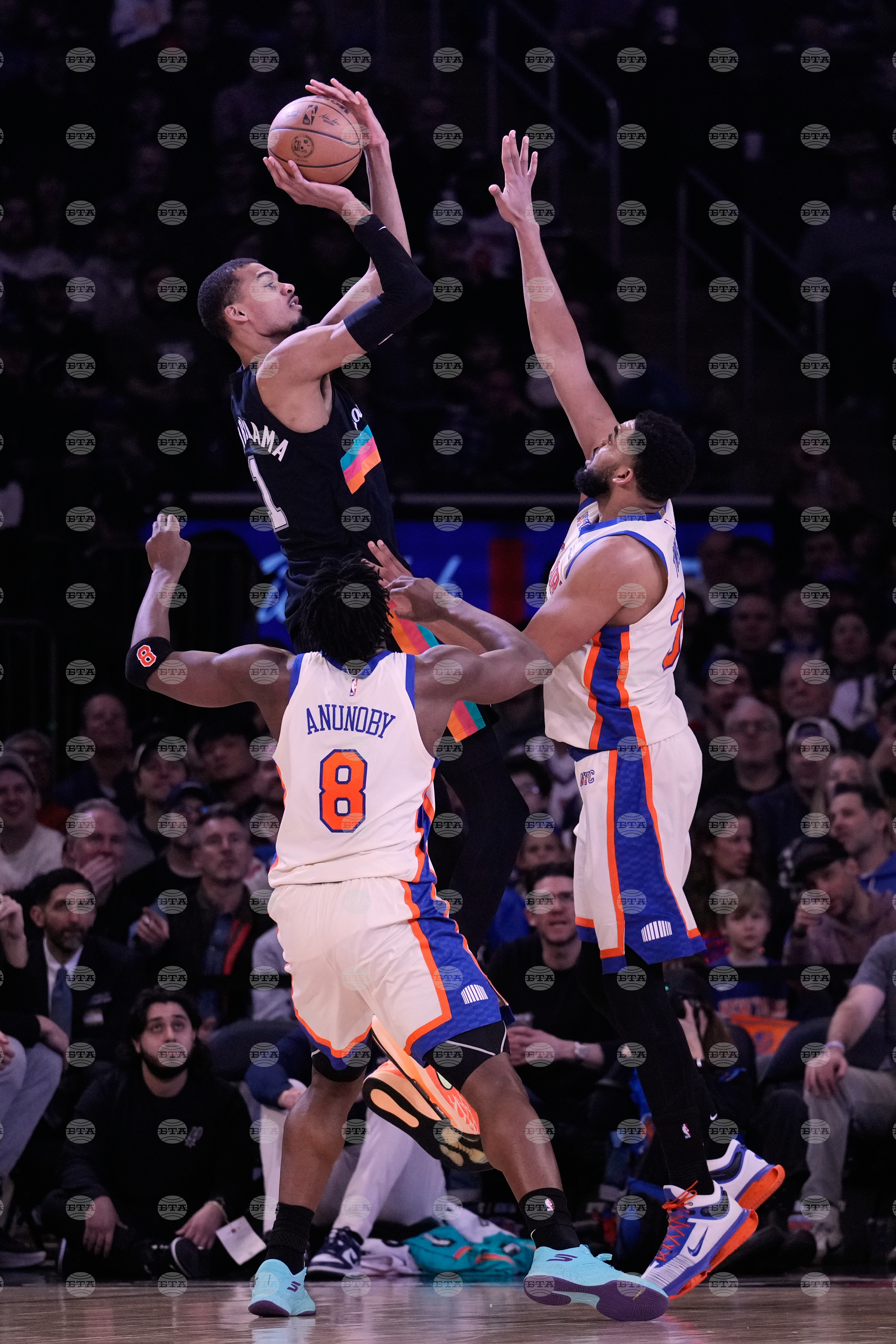 Spurs Knicks Basketball