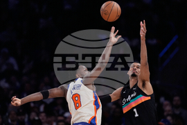 Spurs Knicks Basketball