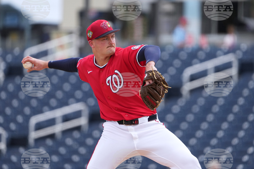 Marlins Nationals Spring Baseball