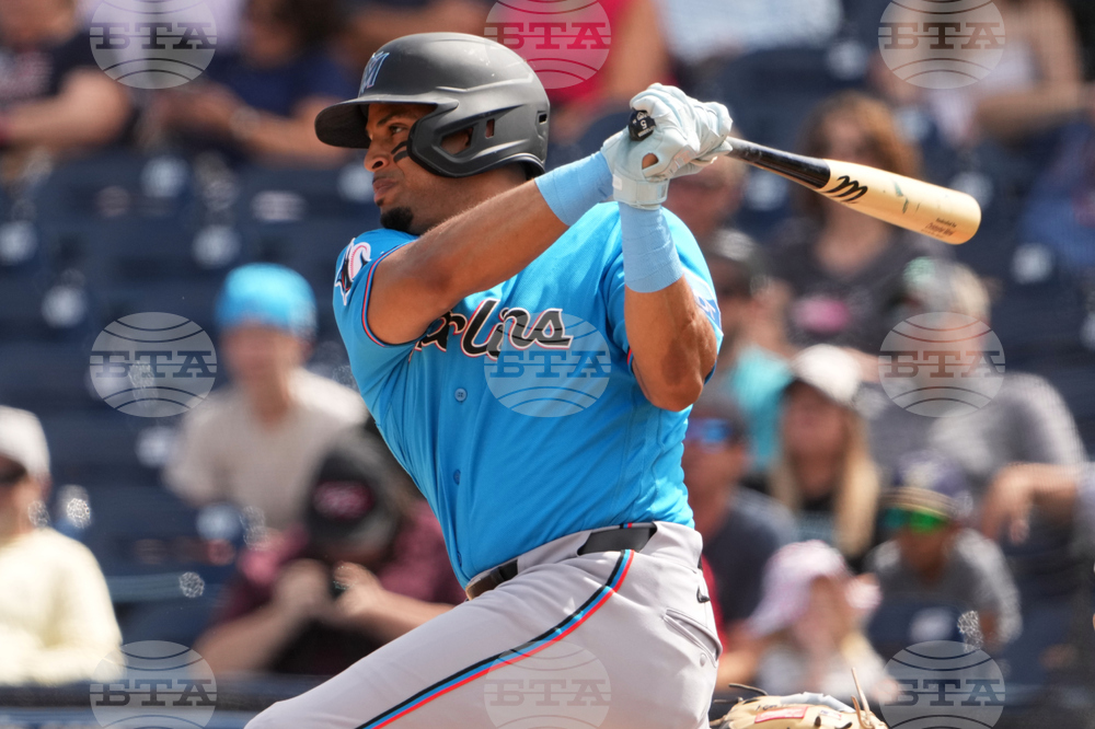 Marlins Nationals Spring Baseball