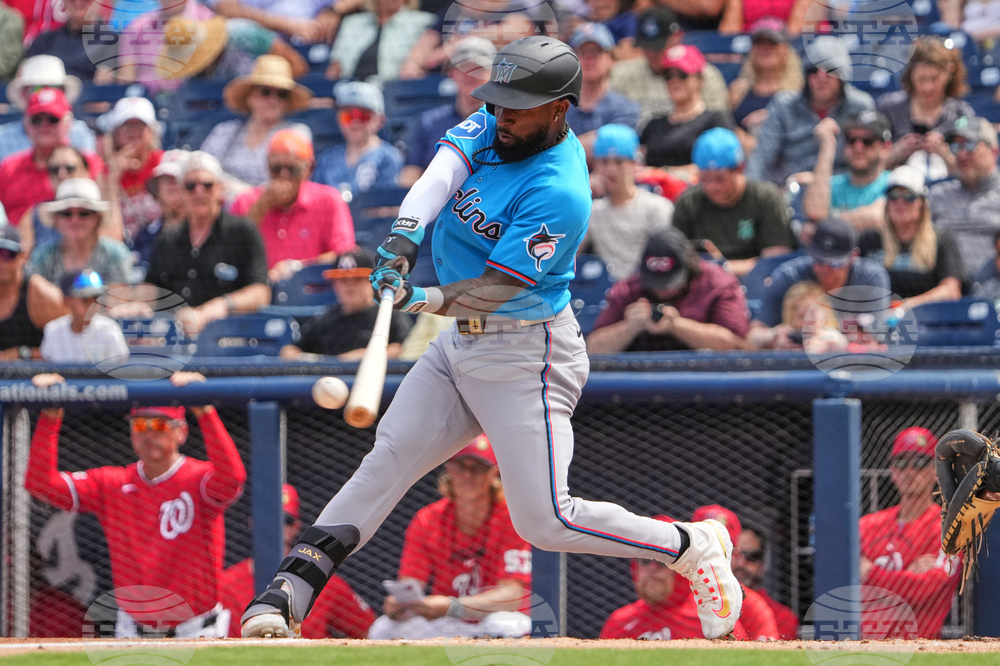 Marlins Nationals Spring Baseball