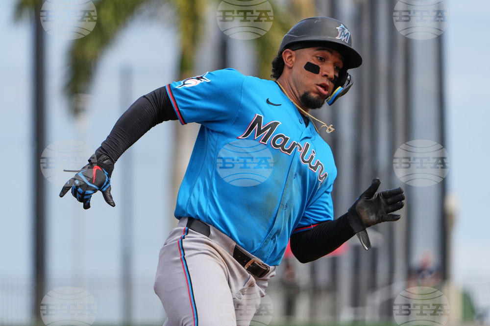 Marlins Nationals Spring Baseball