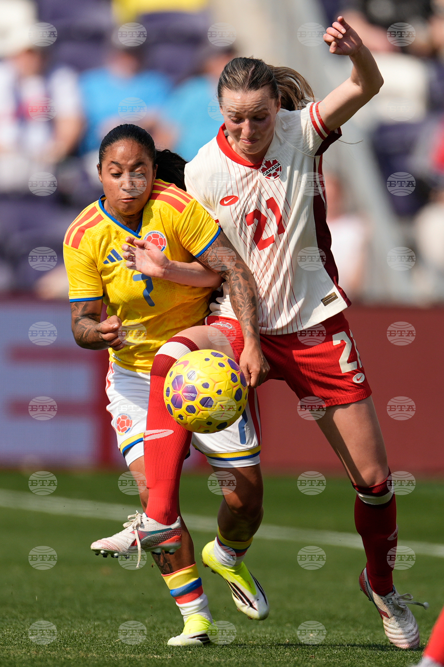 SheBelieves Cup Colombia Canada Soccer