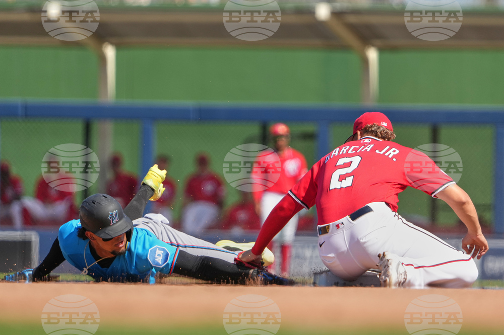 Marlins Nationals Spring Baseball