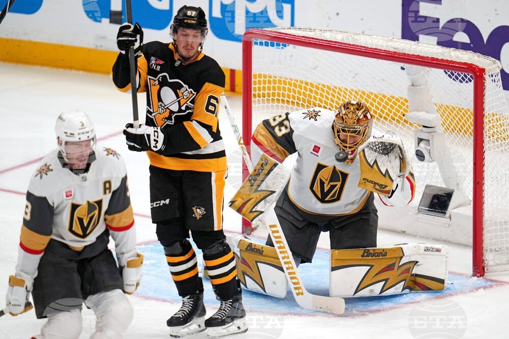 Golden Knights Penguins Hockey