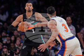 Spurs Knicks Basketball