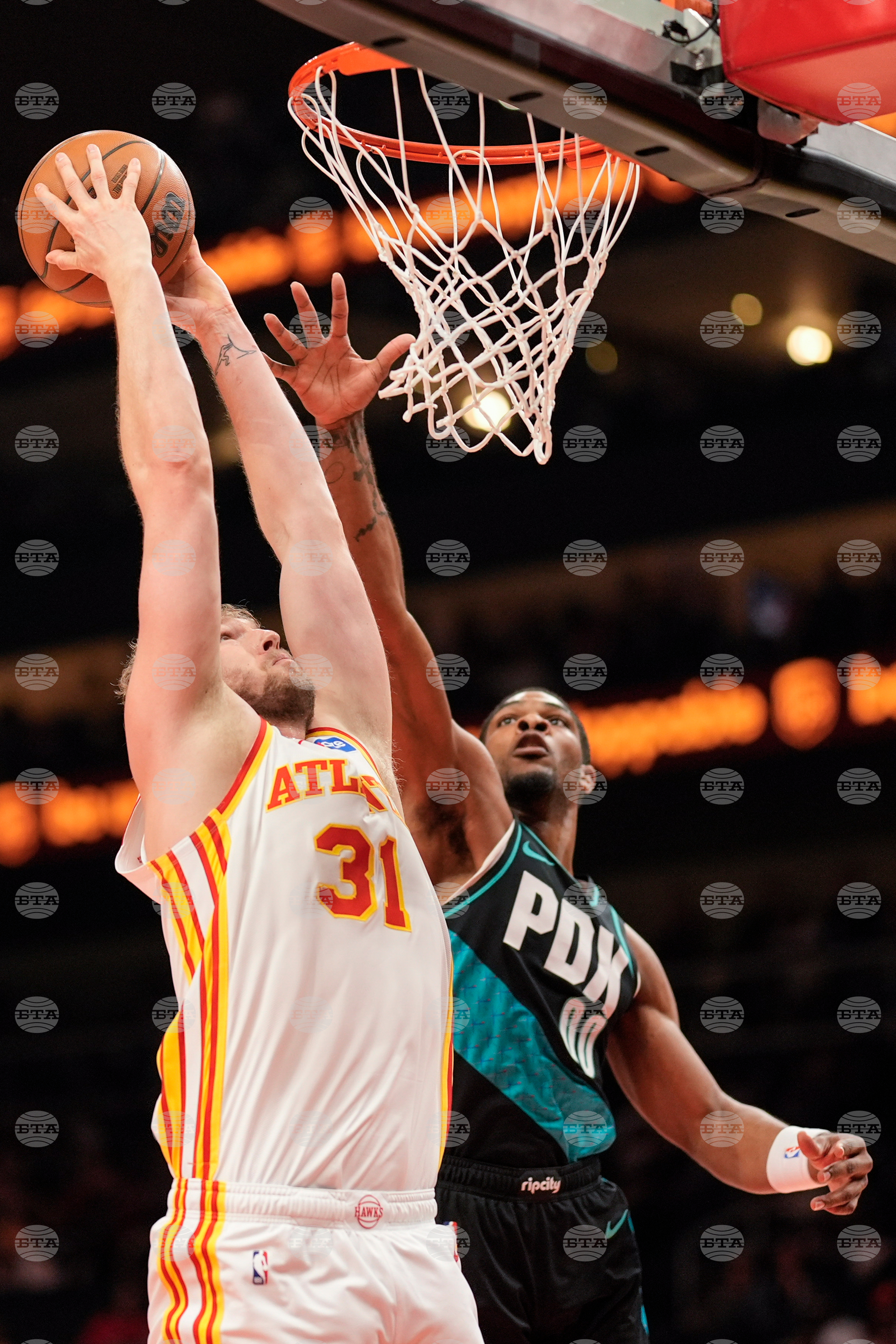 Trail Blazers Hawks Basketball