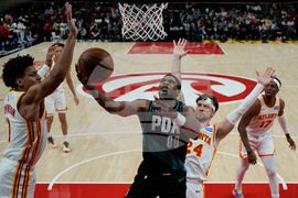 Trail Blazers Hawks Basketball