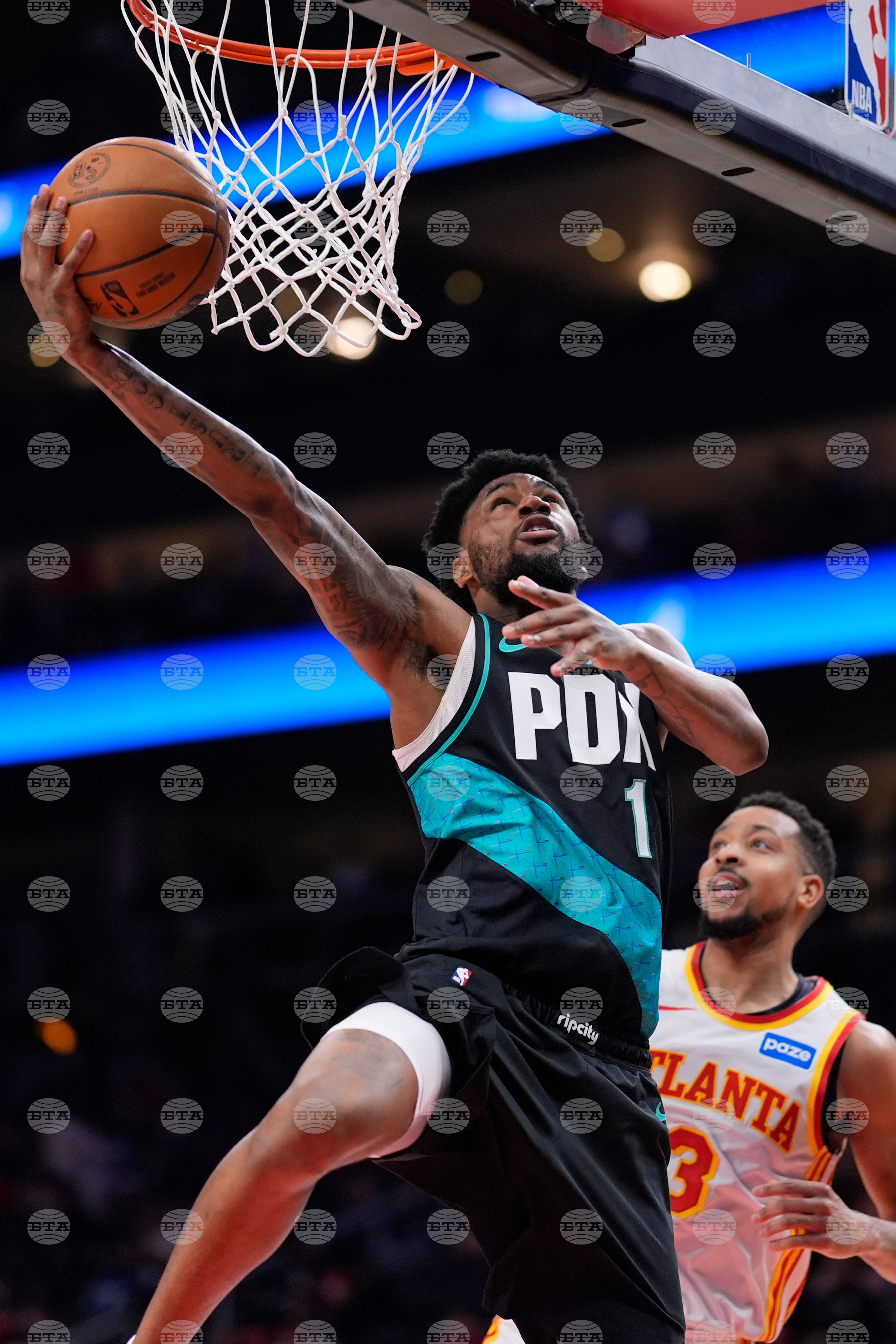 Trail Blazers Hawks Basketball