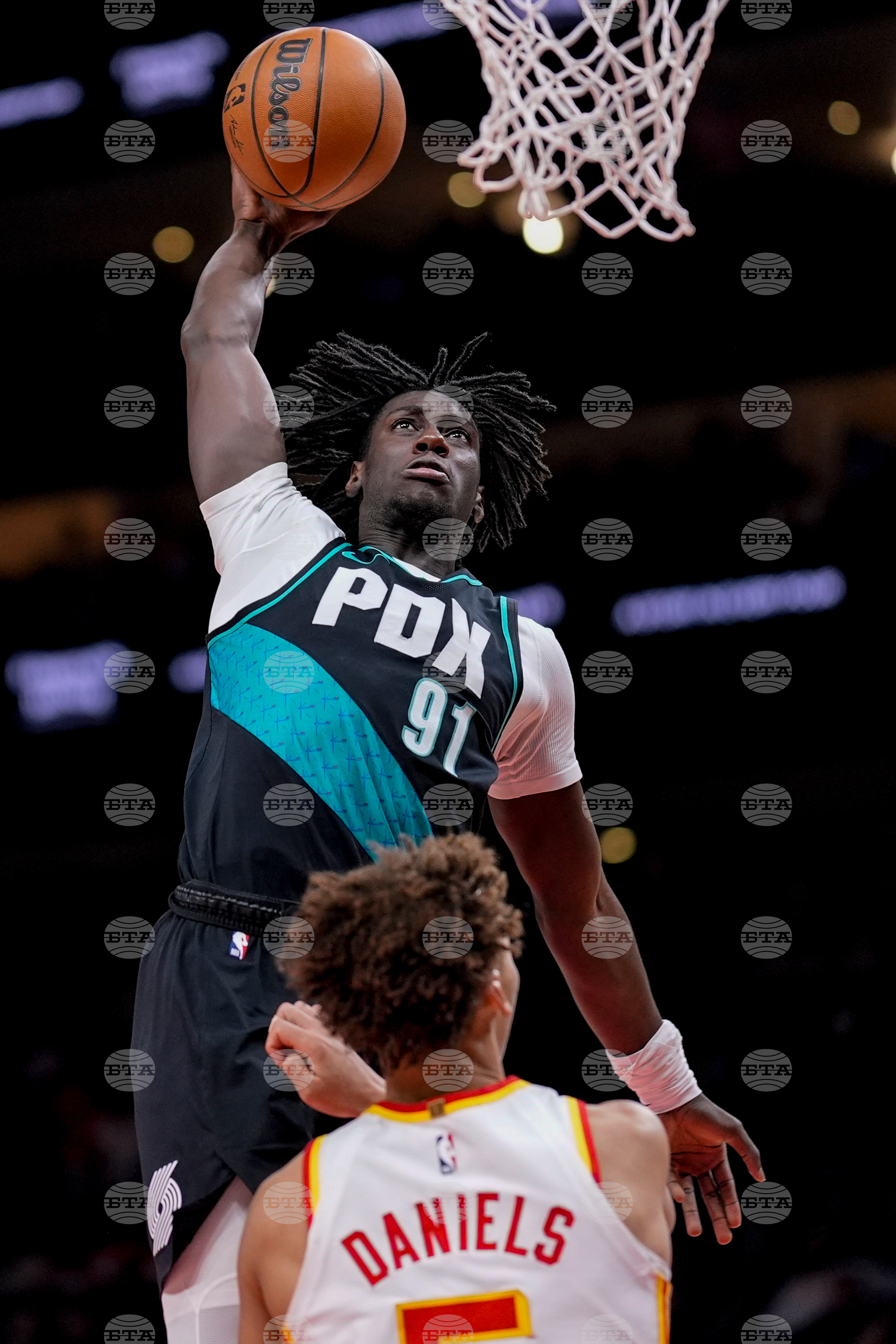 Trail Blazers Hawks Basketball