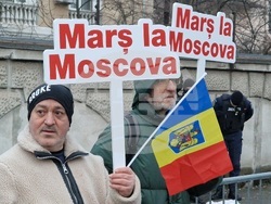 Румъния - Букурещ - протест под надслов „Поход към Москва“