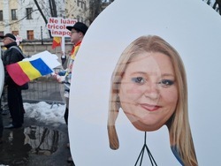 Румъния - Букурещ - протест под надслов „Поход към Москва“