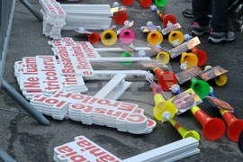 Румъния - Букурещ - протест под надслов „Поход към Москва“