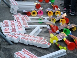 Румъния - Букурещ - протест под надслов „Поход към Москва“