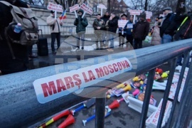 Румъния - Букурещ - протест под надслов „Поход към Москва“