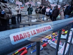 Румъния - Букурещ - протест под надслов „Поход към Москва“