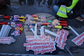 Румъния - Букурещ - протест под надслов „Поход към Москва“