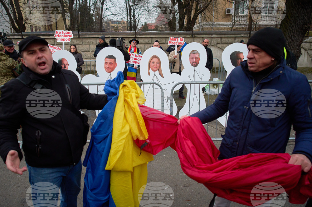Romania Russia Protest