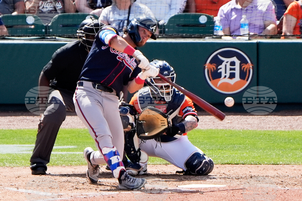 Braves Tigers Spring Baseball