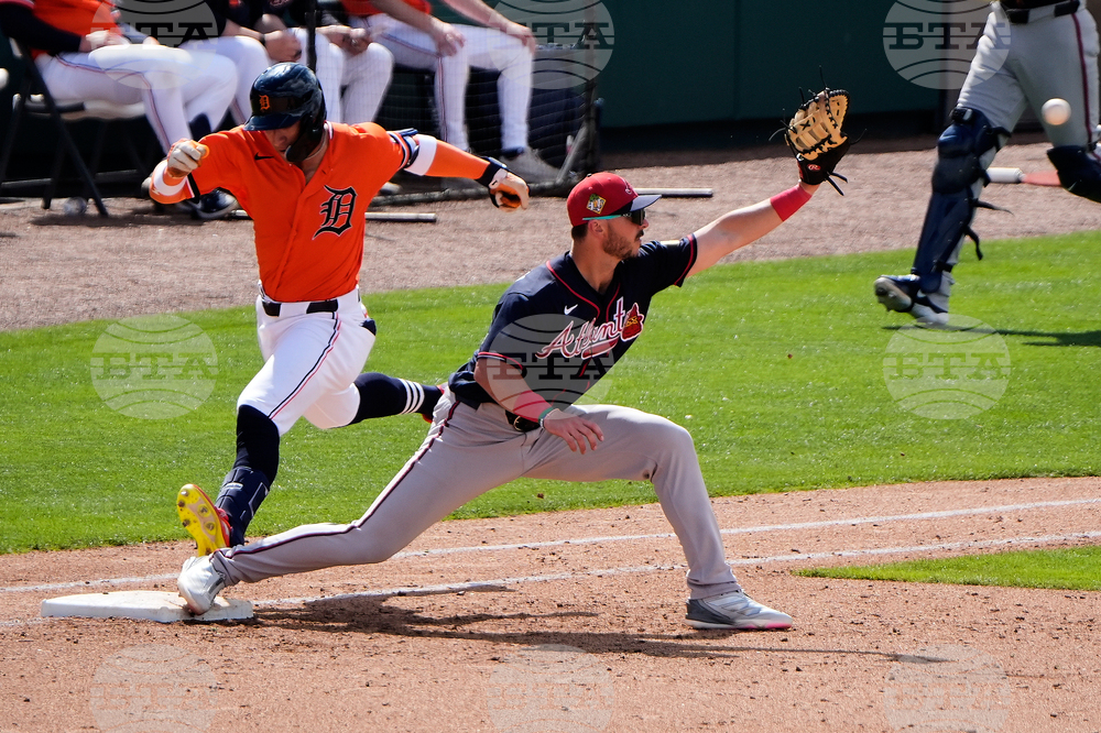 Braves Tigers Spring Baseball