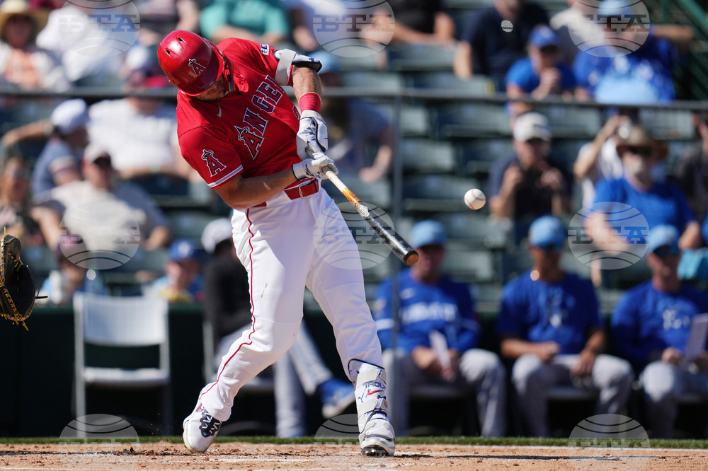 Royals Angels Spring Baseball