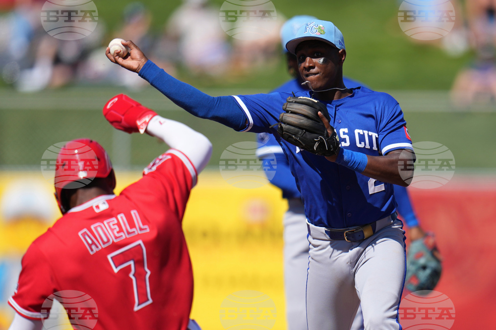 Royals Angels Spring Baseball