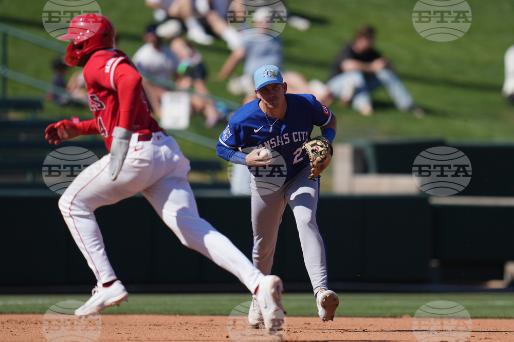 Royals Angels Spring Baseball