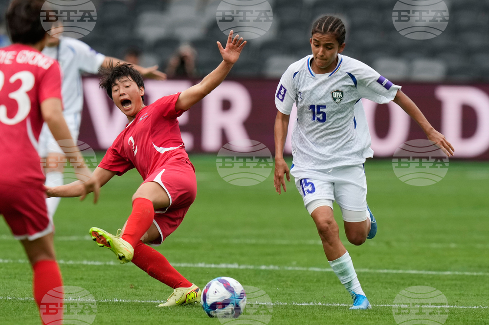 Women's Asia Cup Soccer North Korea Uzbekistan