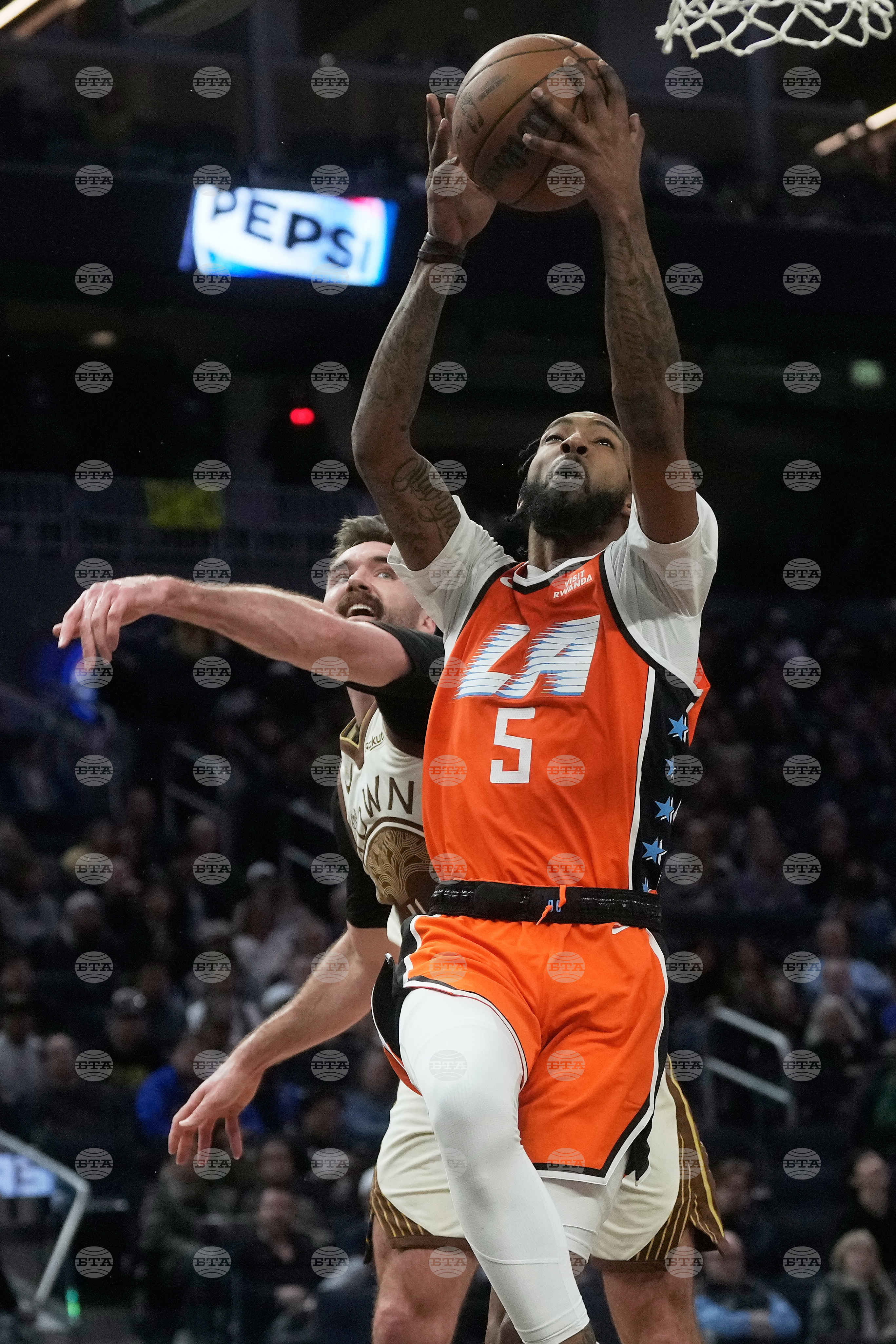 Clippers Warriors Basketball