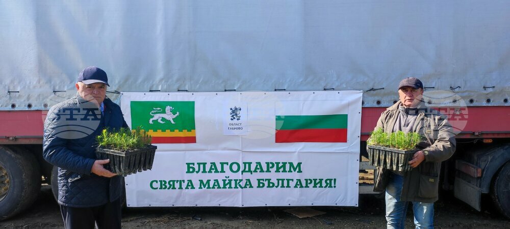 Дарен от Габрово разсад на черен бор пристигна в Тараклия