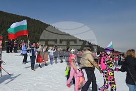Банско - Трети март - честване - ски писти