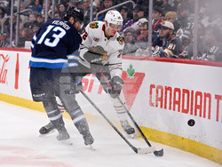 Blackhawks Jets Hockey