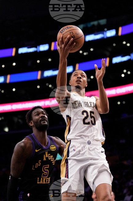 Pelicans Lakers Basketball