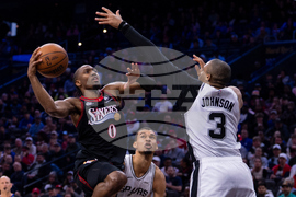 Spurs 76ers Basketball