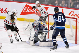 Blackhawks Jets Hockey