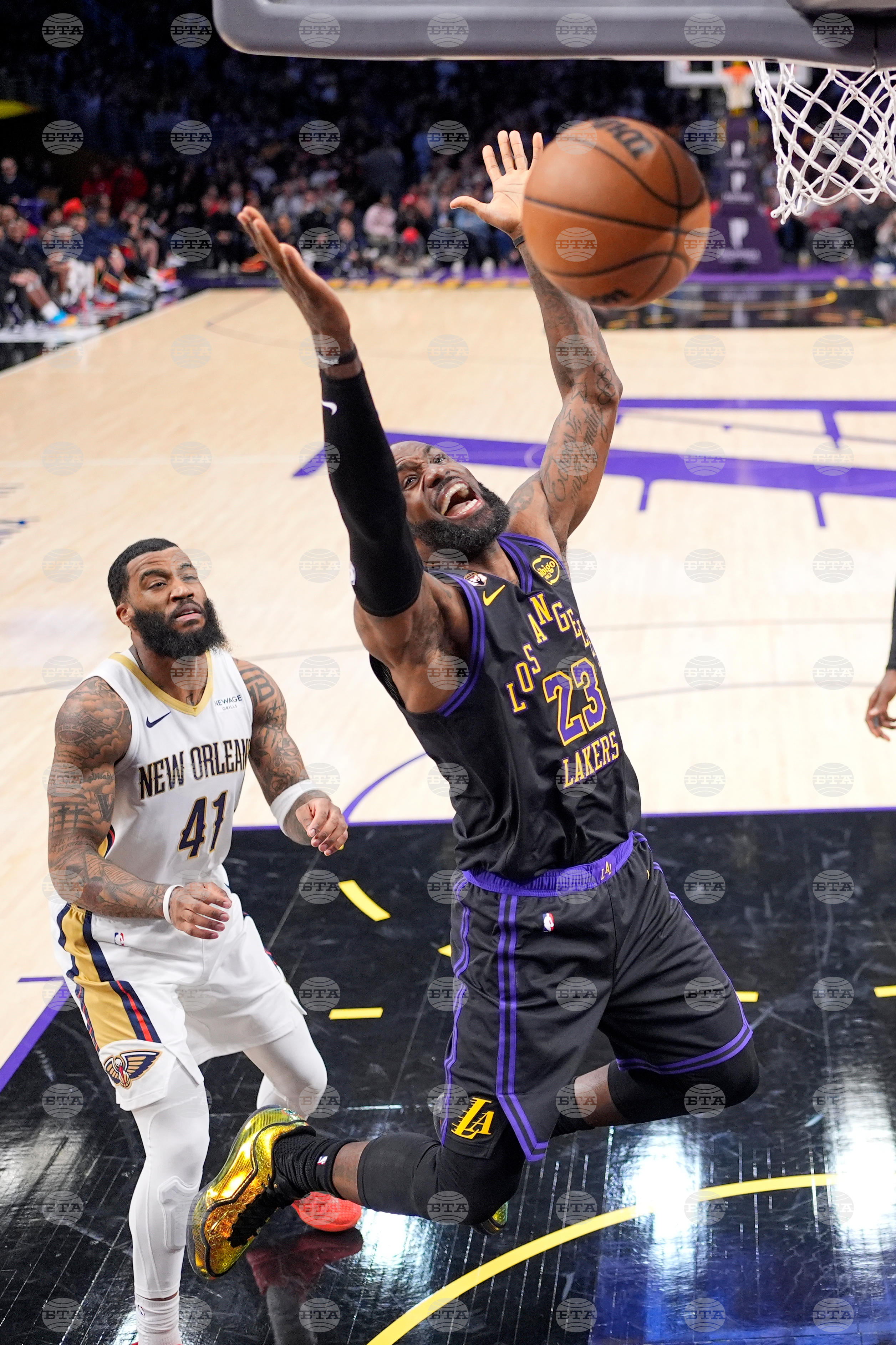 Pelicans Lakers Basketball