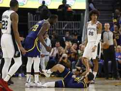 Spurs Warriors Basketball
