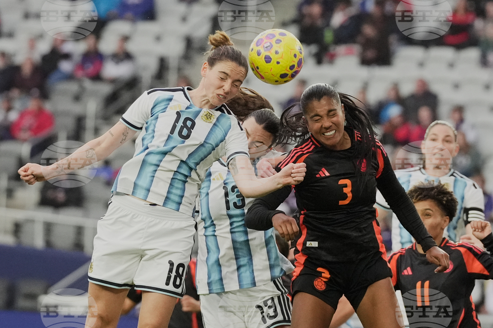 APTOPIX SheBelieves Argentina Columbia Soccer