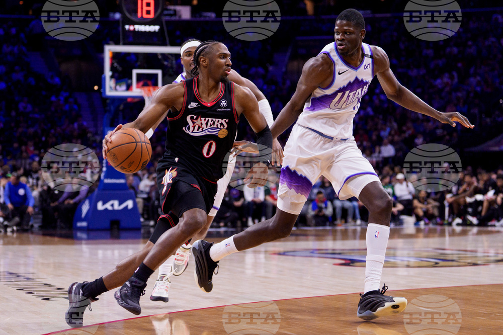 Jazz 76ers Basketball