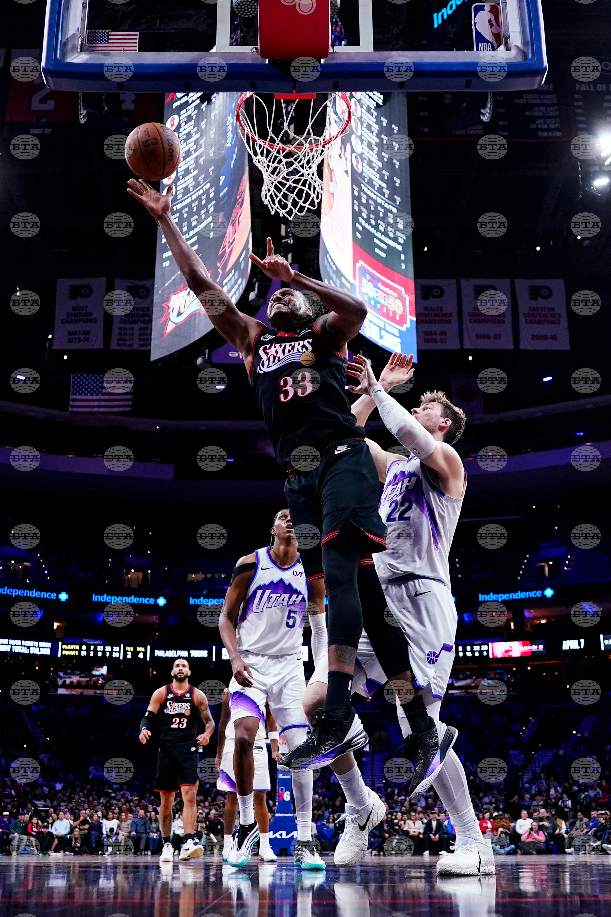 Jazz 76ers Basketball