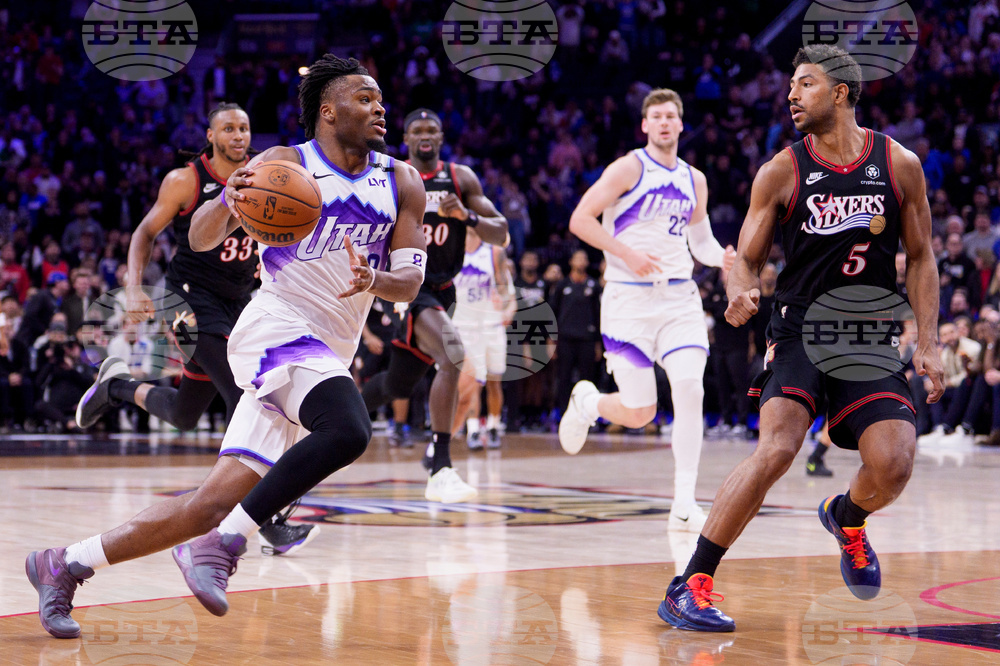 Jazz 76ers Basketball